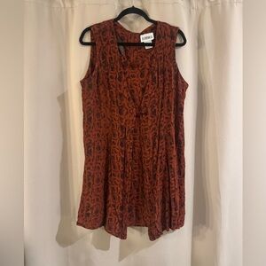 Women's Just In Thyme Sleeveless Rust Dress